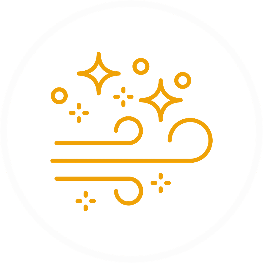 Infographic icons highlighting Super Paws Juice benefit: fresh breath